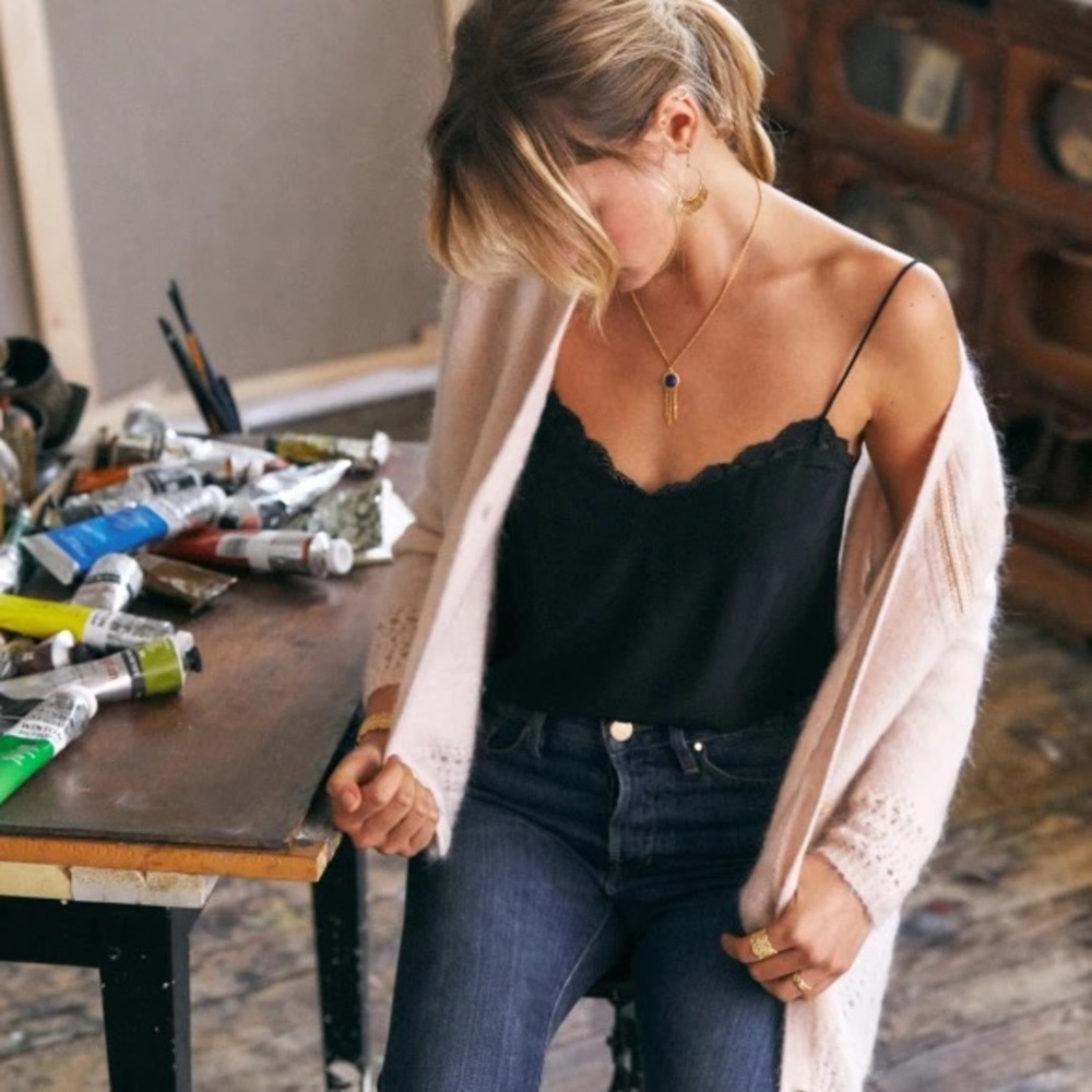 Sezane Debby Top - Black